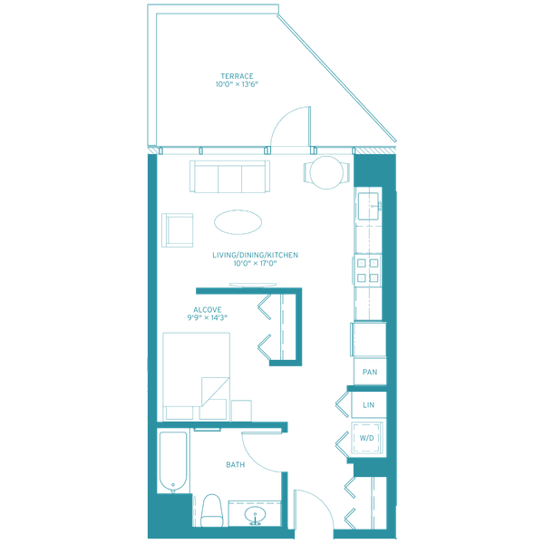 Halsted Flats 0 1t Teal