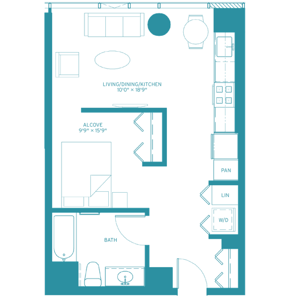 at Halsted Flats, Illinois, 60613