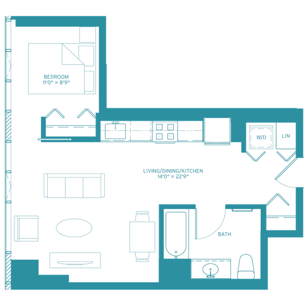 at Halsted Flats, Illinois