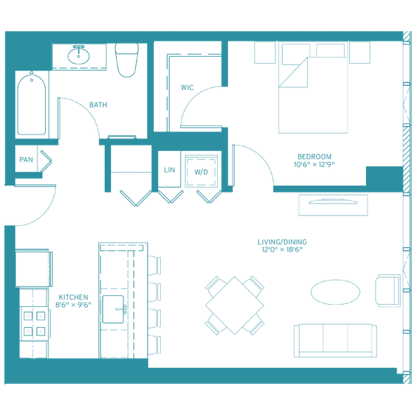 at Halsted Flats, Illinois