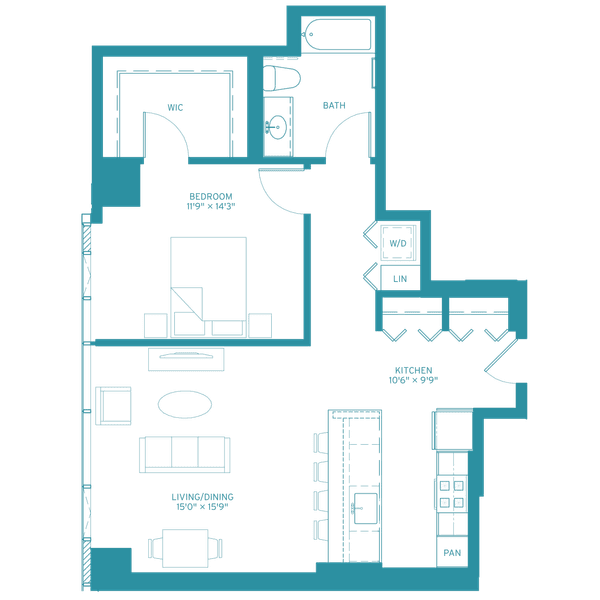 at Halsted Flats, Chicago, IL, 60613